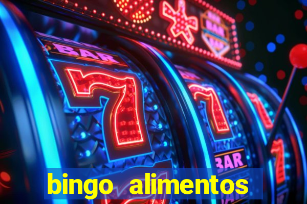 bingo alimentos para imprimir